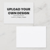 Upload Je Eigen Ontwerp Hier | Aangepaste Sjabloon Plaatskaartje (Voorkant / Achterkant)
