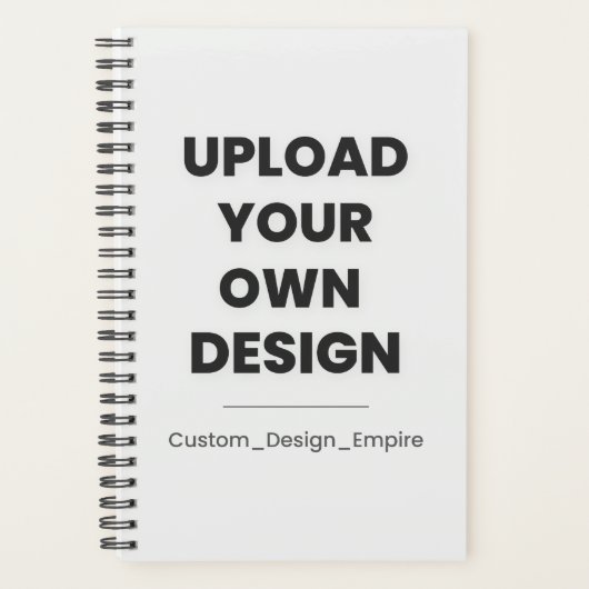 Upload Je Eigen Ontwerp Hier | Aangepaste Sjabloon Planner (Voorkant)
