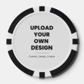 Upload Je Eigen Ontwerp Hier | Aangepaste Sjabloon Poker Chips (Voorkant)