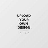 Upload Je Eigen Ontwerp Hier | Aangepaste Sjabloon Raamsticker (Vel)