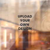 Upload Je Eigen Ontwerp Hier | Aangepaste Sjabloon Raamsticker (Vel 2)