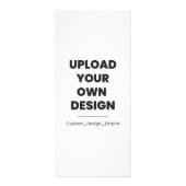 Upload Je Eigen Ontwerp Hier | Aangepaste Sjabloon Reclamekaart (Voorkant)
