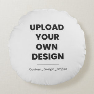 Upload Je Eigen Ontwerp Hier Aangepaste Sjabloon Rond Kussen