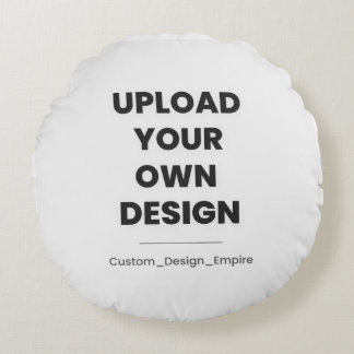 Upload Je Eigen Ontwerp Hier | Aangepaste Sjabloon Rond Kussen