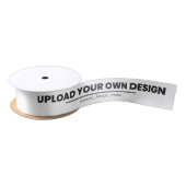 Upload Je Eigen Ontwerp Hier | Aangepaste Sjabloon Satijnen Lint (Spoel)