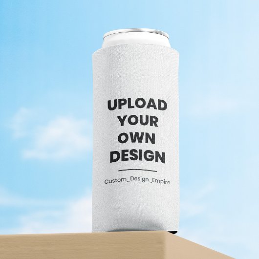 Upload Je Eigen Ontwerp Hier | Aangepaste Sjabloon Seltzer Blikjeskoeler