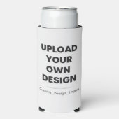 Upload Je Eigen Ontwerp Hier | Aangepaste Sjabloon Seltzer Blikjeskoeler (Seltzer Voorkant)