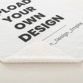 Upload Je Eigen Ontwerp Hier | Aangepaste Sjabloon Sherpa Deken (3/4)