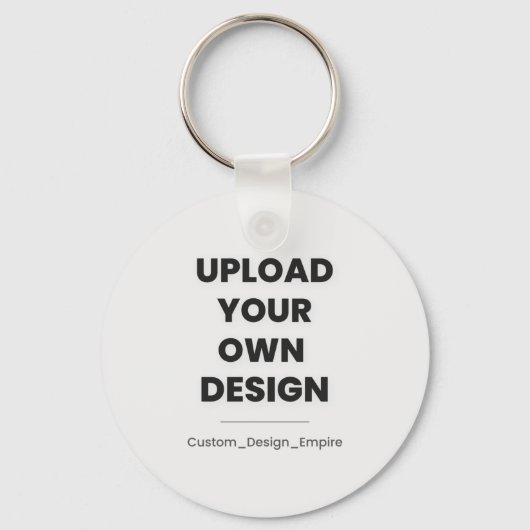 Upload Je Eigen Ontwerp Hier | Aangepaste Sjabloon Sleutelhanger (Voorkant)