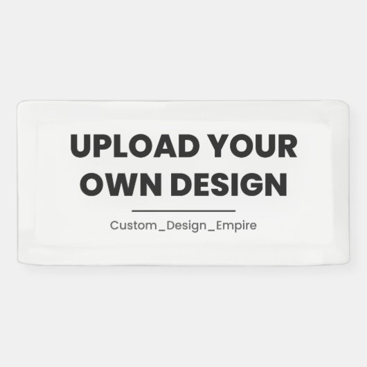 Upload Je Eigen Ontwerp Hier | Aangepaste Sjabloon Spandoek (Horizontaal)