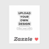 Upload Je Eigen Ontwerp Hier | Aangepaste Sjabloon Sticker (Vel)