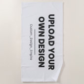 Upload Je Eigen Ontwerp Hier | Aangepaste Sjabloon Strandlaken (Voorkant)