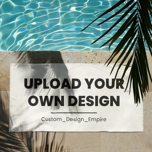 Upload Je Eigen Ontwerp Hier | Aangepaste Sjabloon Strandlaken