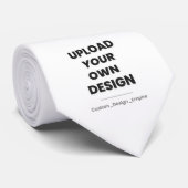 Upload Je Eigen Ontwerp Hier | Aangepaste Sjabloon Stropdas (Opgerold)