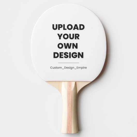 Upload Je Eigen Ontwerp Hier | Aangepaste Sjabloon Tafeltennisbatje (Voorkant)