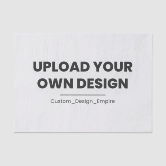 Upload Je Eigen Ontwerp Hier | Aangepaste Sjabloon Tissuepapier (Voorkant)