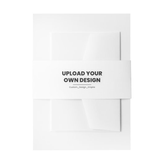 Upload Je Eigen Ontwerp Hier | Aangepaste Sjabloon Uitnodigingen Wikkel (Voorkant Voorbeeld)