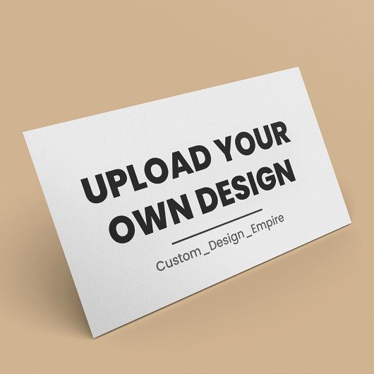Upload Je Eigen Ontwerp Hier | Aangepaste Sjabloon Visitekaartje