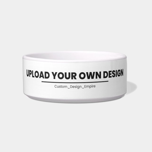 Upload Je Eigen Ontwerp Hier | Aangepaste Sjabloon Voerbakje (Voorkant)