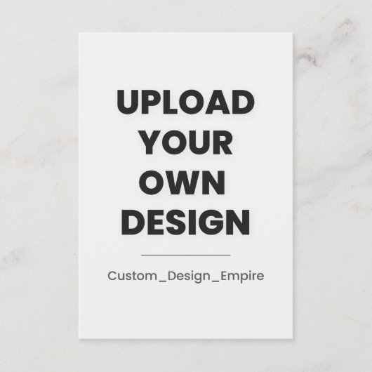 Upload Je Eigen Ontwerp Hier | Maatwerk Aankondiging (Voorkant)