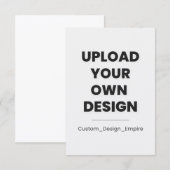 Upload Je Eigen Ontwerp Hier | Maatwerk Aankondiging (Voorkant / Achterkant)