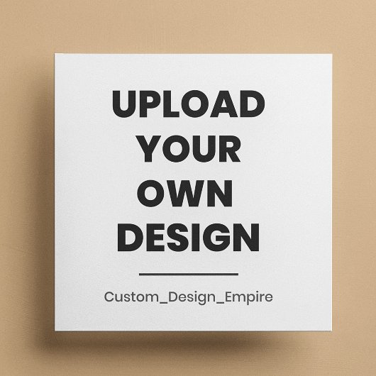 Upload Je Eigen Ontwerp Hier | Maatwerk Informatiekaartje