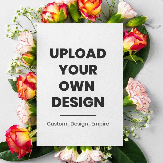 Upload Je Eigen Ontwerp Hier | Maatwerk Programmakaart