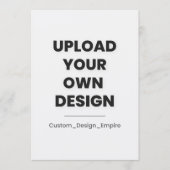 Upload Je Eigen Ontwerp Hier | Maatwerk Programmakaart (Voorkant)