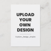Upload Je Eigen Ontwerp Hier | Template Uitnodigin Kaart (Voorkant)