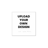 Upload Je Eigen Ontwerp Hier | Zwart & Wit Rubberstempel (Afrduk)