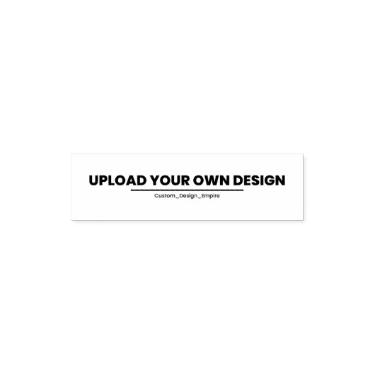 Upload Je Eigen Ontwerp Hier | Zwart & Wit Zelfinktende Stempel (Design)