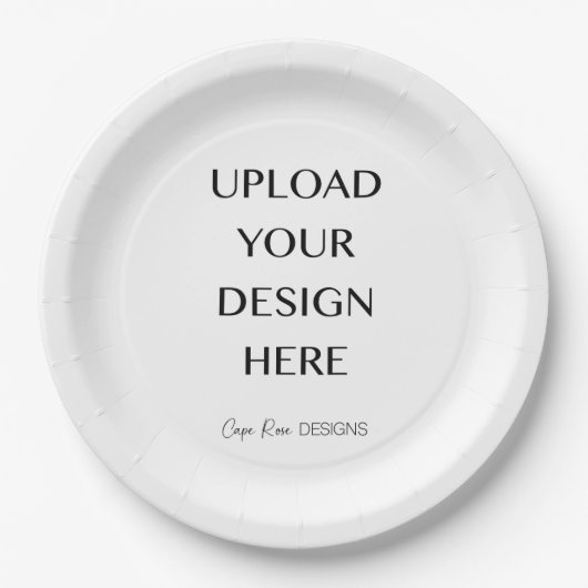 Upload Je Eigen Ontwerp  Papieren Bordje (Voorkant)