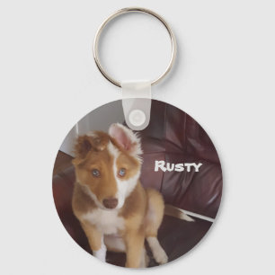 Upload je eigen petfoto sleutelhanger