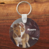 Upload je eigen petfoto sleutelhanger (Voorkant)