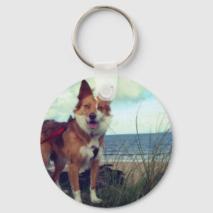 Upload je eigen petfoto sleutelhanger