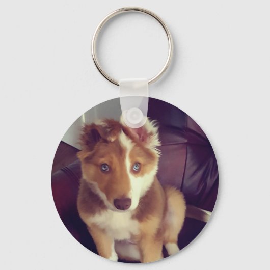 Upload je eigen petfoto sleutelhanger (Voorkant)