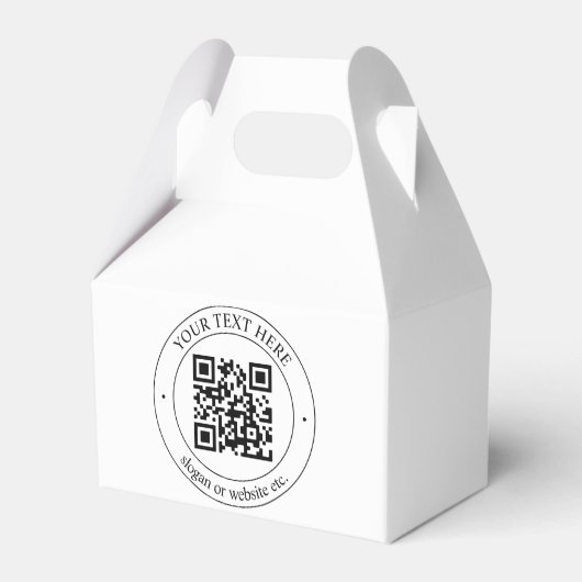 Upload Je Eigen QR-code & Aanpasbare Tekst Bedankdoosjes (Achterkant)
