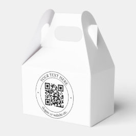 Upload Je Eigen QR-code & Aanpasbare Tekst Bedankdoosjes
