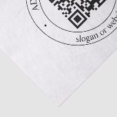 Upload Je Eigen QR-code & Aanpasbare Tekst Tissuepapier (Detail)