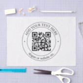 Upload Je Eigen QR-code & Aanpasbare Tekst Tissuepapier (Craft)
