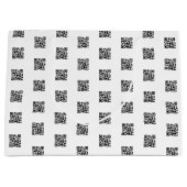 Upload je eigen QR-code | Eenvoudig herhalend patr Groot Cadeauzakje (Voorkant)