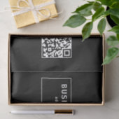 Upload je eigen QR-code en veranderbare tekst Tissuepapier (Geschenk)