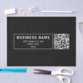Upload je eigen QR-code en veranderbare tekst Tissuepapier (Craft)