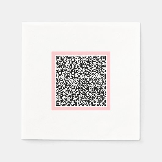 Upload je eigen QR-code scaninfo servetten voorbee (Voorkant)