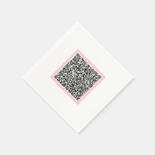 Upload je eigen QR-code scaninfo servetten voorbee (Hoek)
