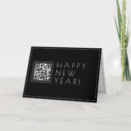 Upload je eigen QR-code | Stijlvolle Deco Nieuwjaa Kaart