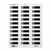 Upload je eigen QR-code | Terugkeeradres Etiket (Full Sheet)