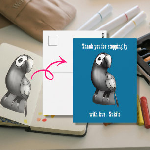 Upload je eigen tekening of logo Aangepast Briefkaart