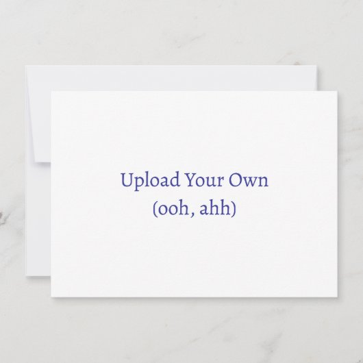Upload je eigen uitnodiging of kaart, doe-het-zelf (Voorkant)