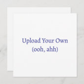 Upload je eigen zelfgemaakte kaart of uitnodiging (Voorkant / Achterkant)